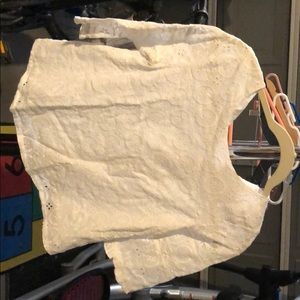 Eyelet white top